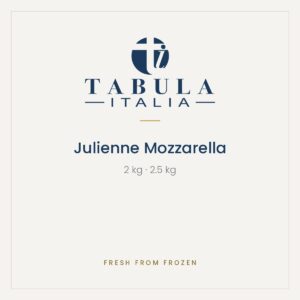 Products Julienne mozzarella by Tabula Italia, Fresh from Frozen